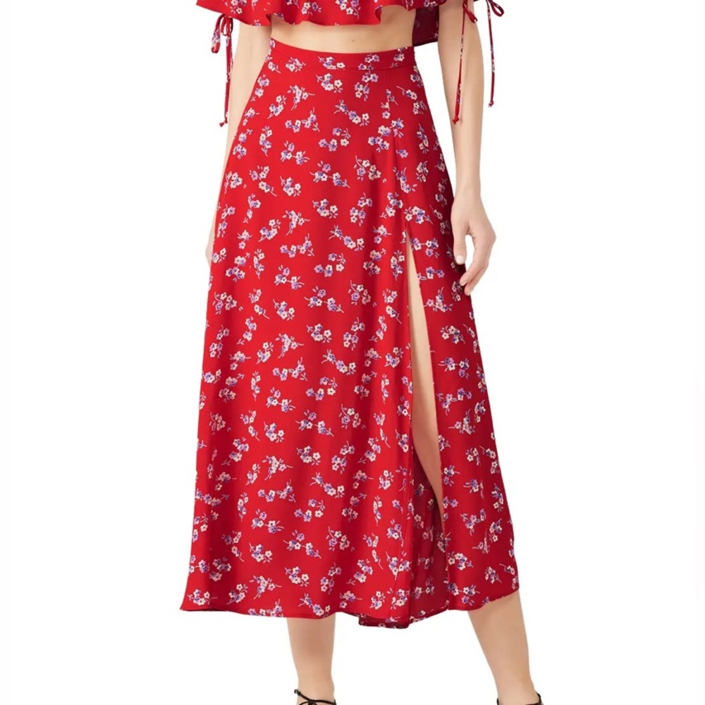 Flynn Skye Ciao Skirt - Red Floral